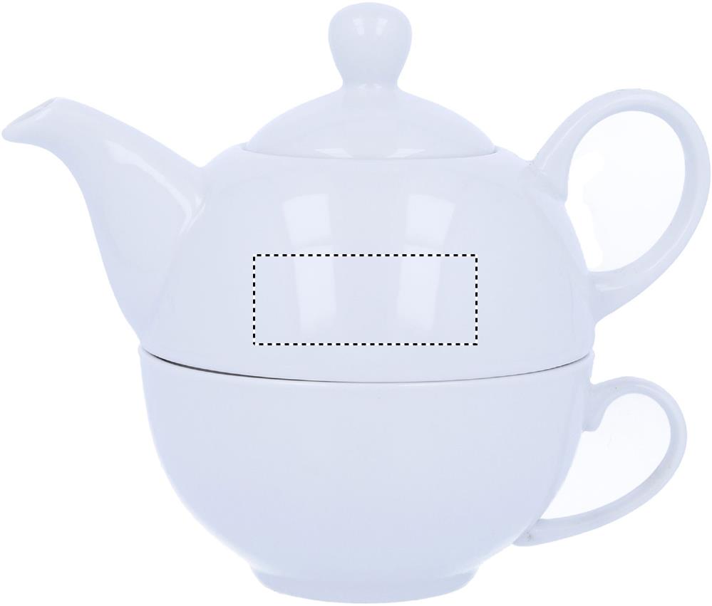 Ceramic transfer, TEA POT LEFT