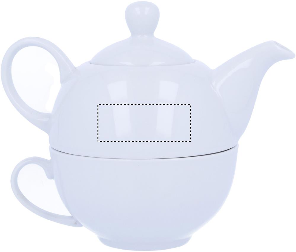 Ceramic transfer, TEA POT RIGHT