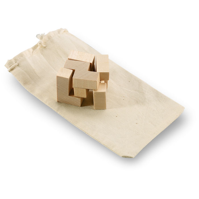 Trikesnats 7-Piece Wooden Puzzle in Cotton Pouch