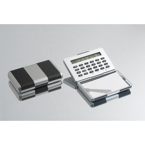 Magic Business Card Holder with Calculator CAL-2211, Plastic Body