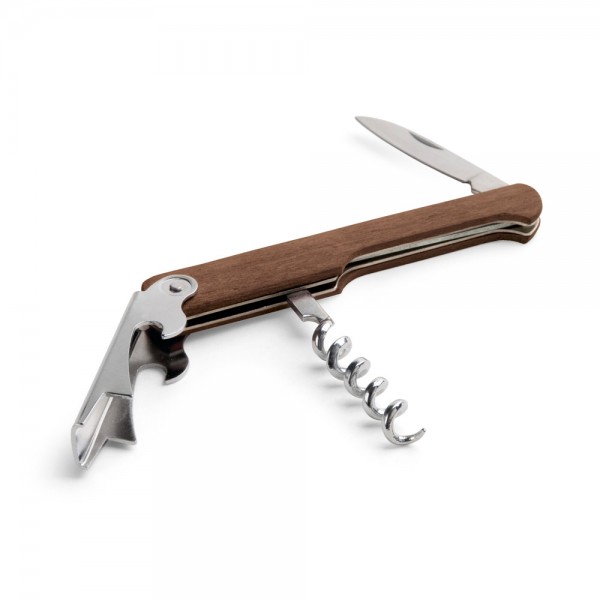 CARIN. Wooden Corkscrew with Sommelier Knife