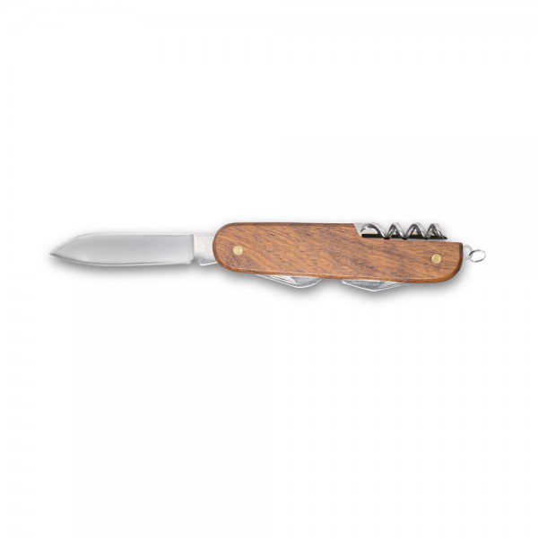 BELPIANO. Multifunction Stainless Steel and Wooden Pocket Knife