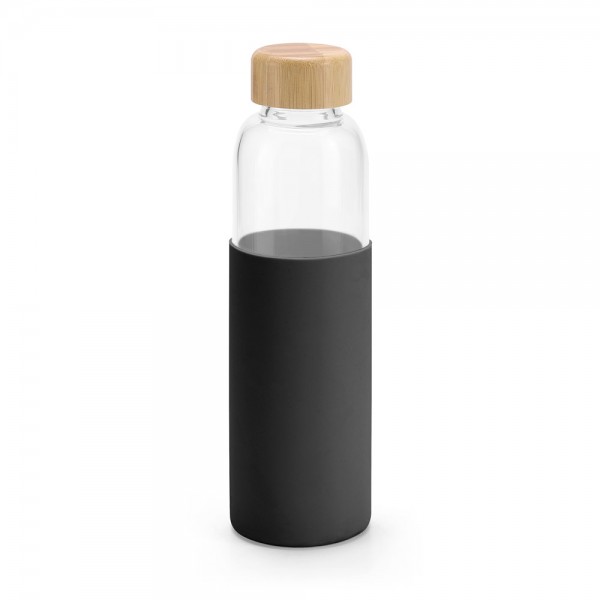 DAKAR. 600ml Borosilicate Glass Bottle with Bamboo Lid