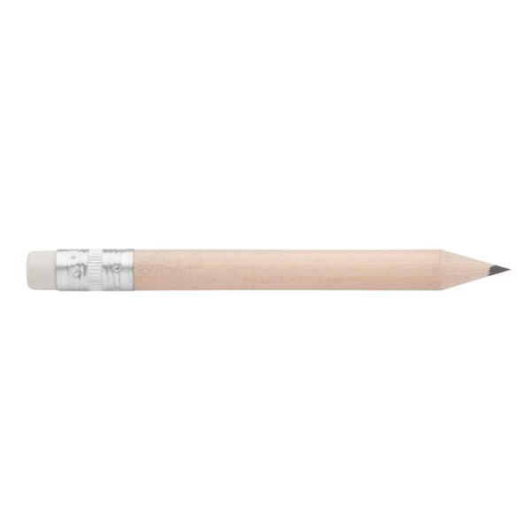 Small pencil with eraser 100 mm MINIATURE