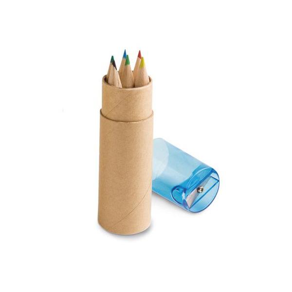 Set of 6 colored pencils with sharpener SIGMA