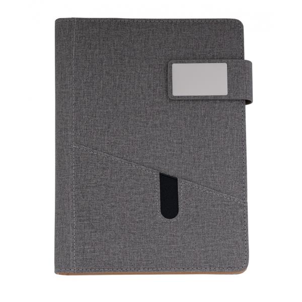 A5 Organizer with Textile Cover and Magnetic Closure