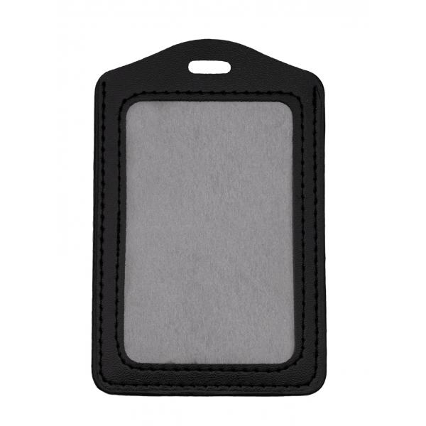 Horizontal Leather Badge Holder, 110 x 70 mm