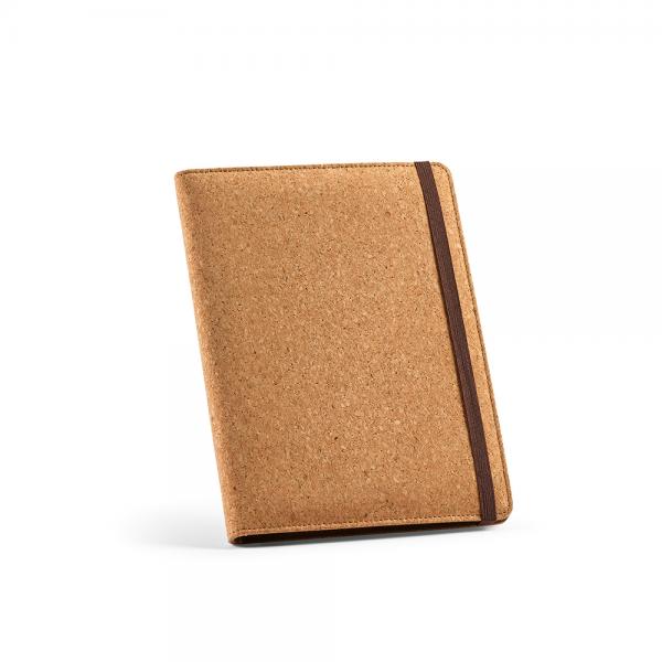 Kafka A5 Folder from Cork with Elastic Closure and FSC Notepad