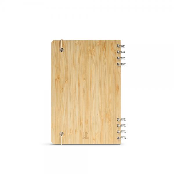 Dante A5 Notebook with Bamboo Cover and 196 Recycled Dotted Pages