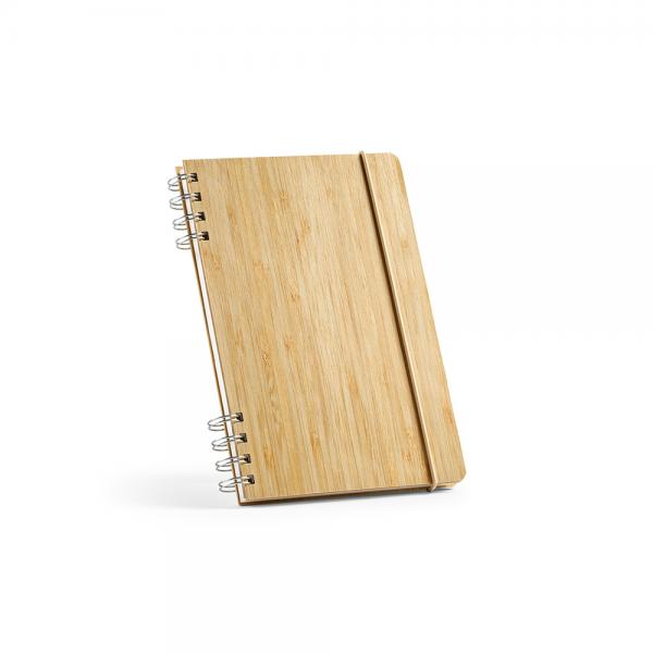 Dante A5 Notebook with Bamboo Cover and 196 Recycled Dotted Pages