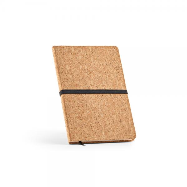 Goethe A5 Cork Notebook with 196 Recycled Dotted Pages and Elastic Band