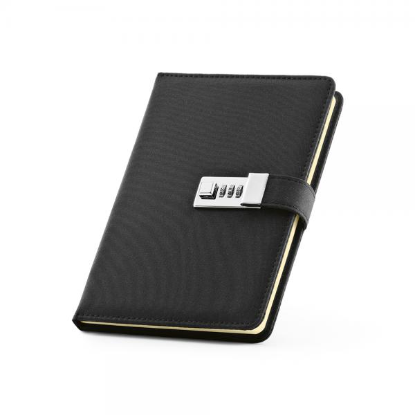 Melville A5 Notebook with Lockable 300D rPET Cover and 192 FSC Pages