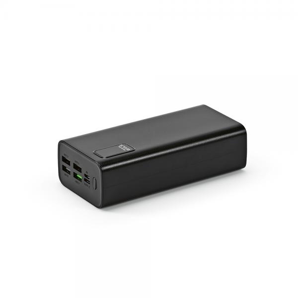 Powerbank HERTZ 30000mAh with rABS body, USB-C and USB-A, 30W power