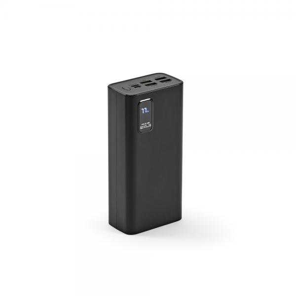 Powerbank HERTZ 30000mAh с rABS тяло, USB-C и USB-A, 30W мощност
