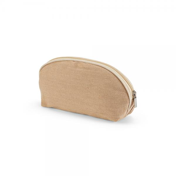 Dehli Juco Toiletry Bag with Elegant Natural Design and Spacious Compartment