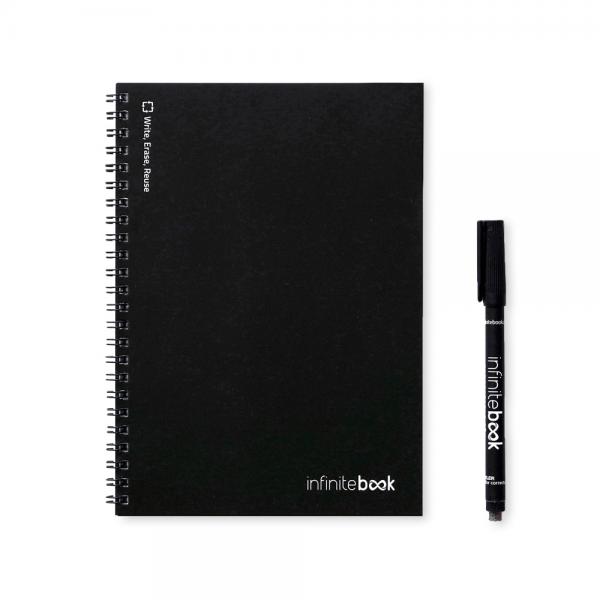 INFINITEBOOK PLAIN A5. Инфинитибук с гъвкава корица и 15 бели страници за писане на бяла дъска