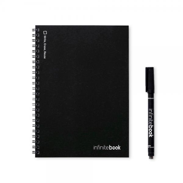 INFINITEBOOK LINED A5. Инфинитибук с гъвкава корица и 15 линирани страници за писане на бяла дъска