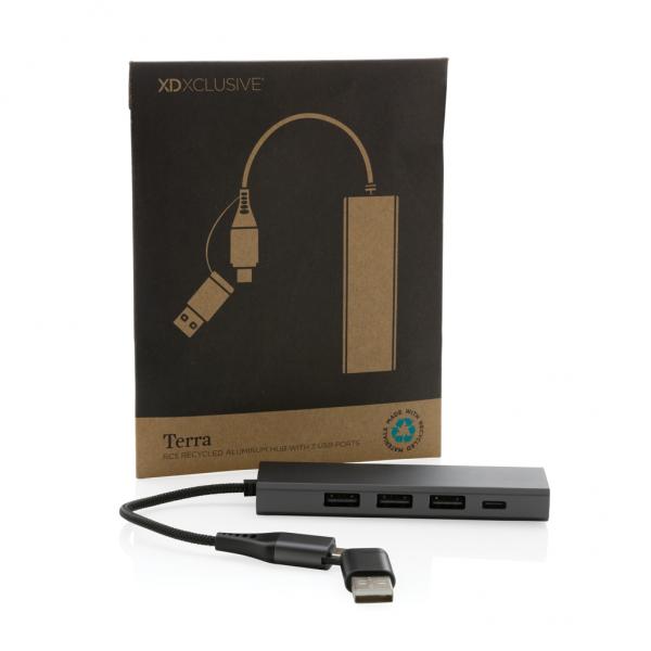Terra RCS Recycled Aluminum USB Hub