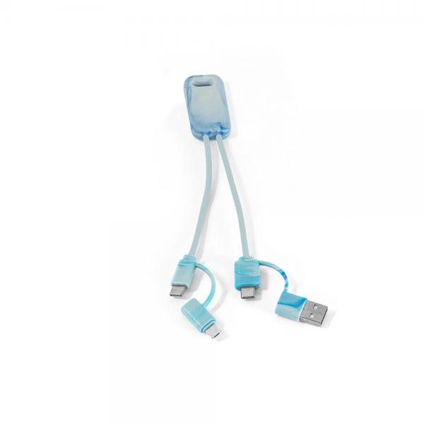BERNERS. Свръхбърз USB кабел 6 в 1 от 100% rPET