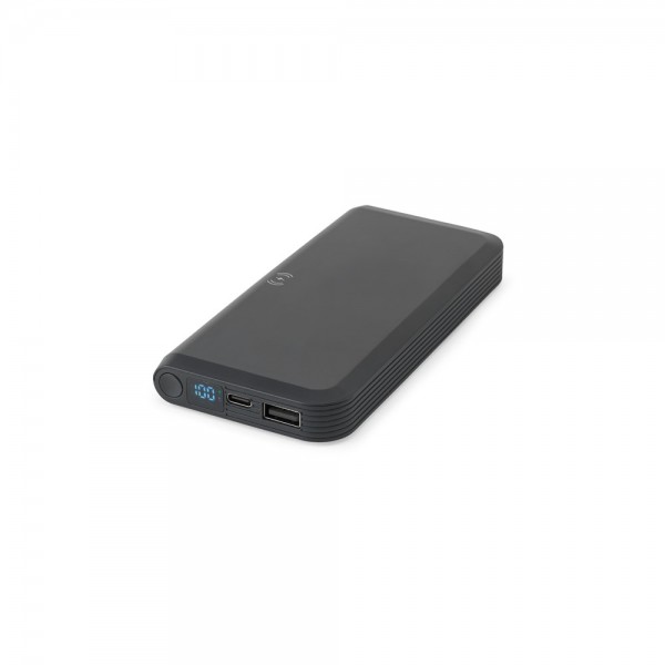 BECKER 10 - 10,000 mAh Recycled ABS Power Bank with 15W Wireless Charging