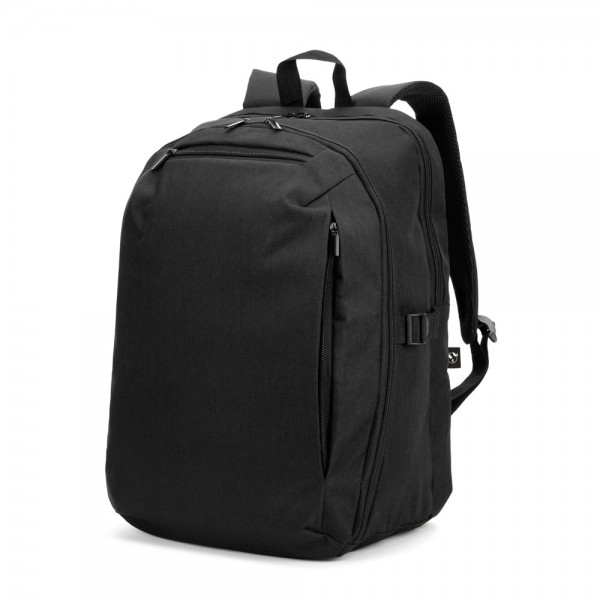 UDINE 16" Recycled Polyester Backpack with Full Opening Compartment