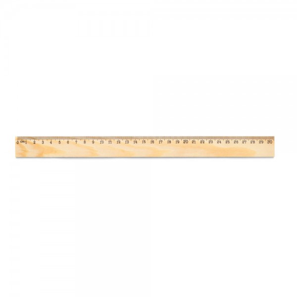 WESLEY 30 Wooden Pine Ruler 30 cm
