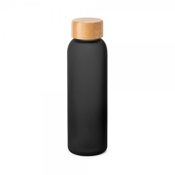 Стъклена матирана бутилка LILLARD GLASS 520 ml с бамбукова капачка