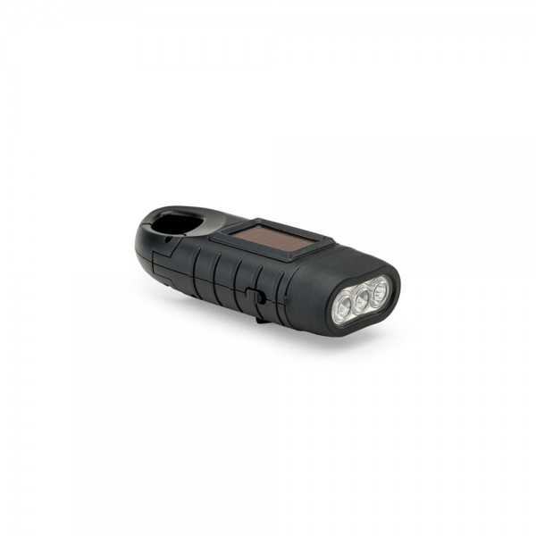 SOLARKY Compact Solar Flashlight with Hand Crank