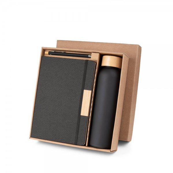 SCLIAR Gift Set with Notebook, Ballpoint Pen and Bottle