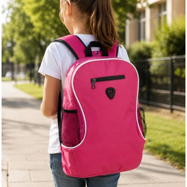 Felt Promotional Backpack with Adjustable Straps and Mesh Pockets