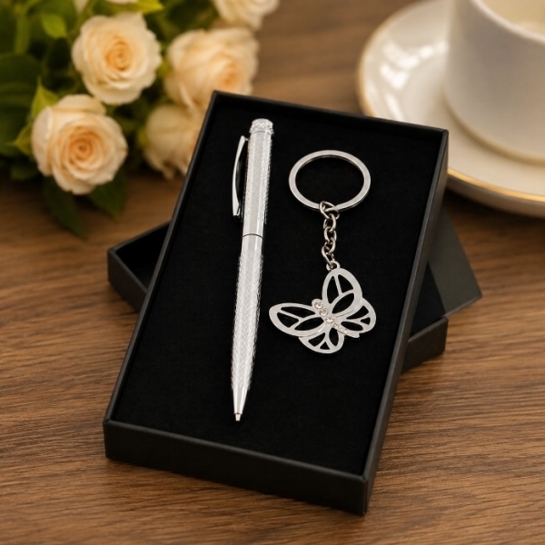 Ladies’ Pen and Keyring Gift Set in Box