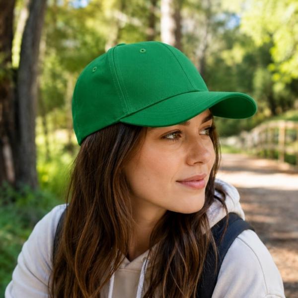 6-Panel Recycled Cotton Cap 280 g/m²