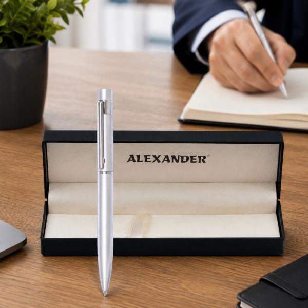 Prime Silver Metal Pen in Gift Box - F. Bartholdi