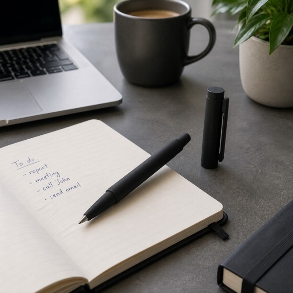Baltimore rubberized pen recycled steel