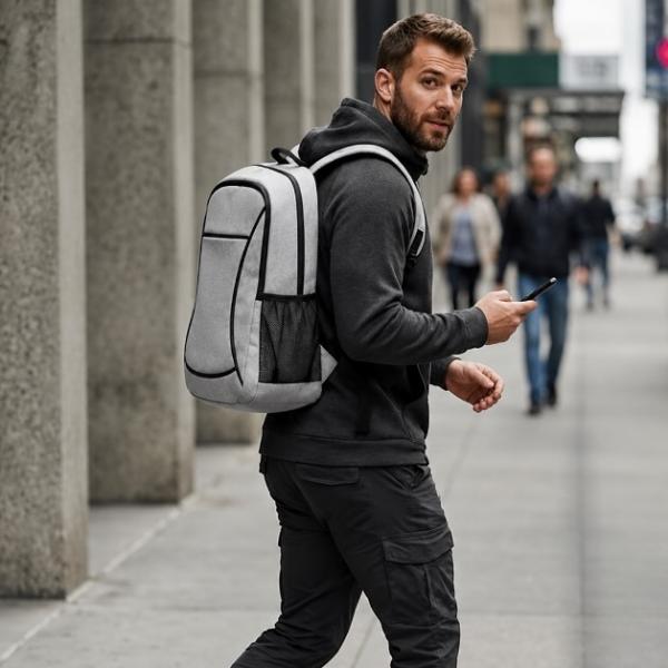 300D Business Backpack with Luggage Strap