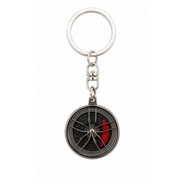 Car Wheel Rim Aluminum Keychain