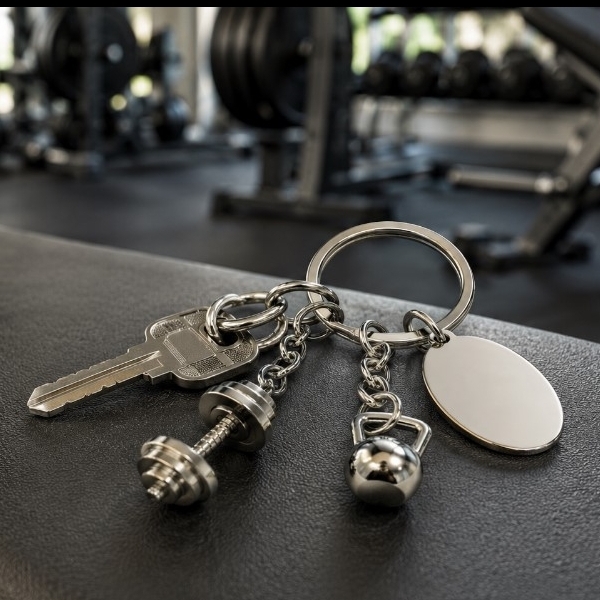 Fitness Metal Keychain