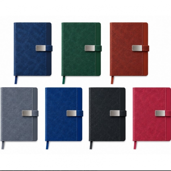 A5 Notebook with Magnetic Closure and Pen Holder