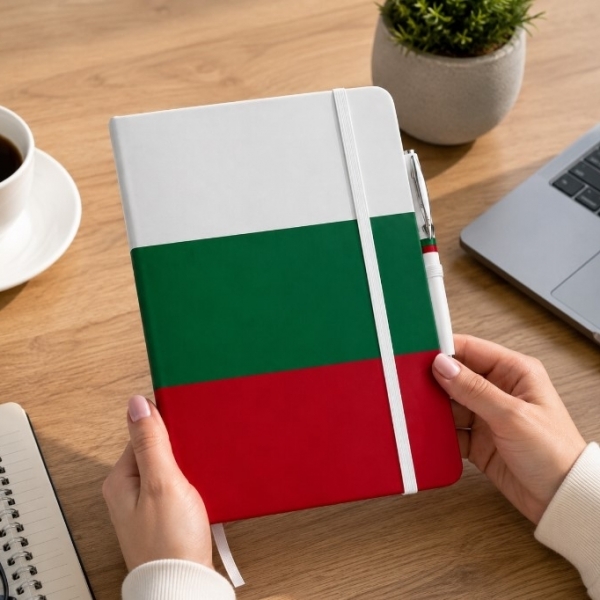 A5 Notebook with Pen, Eraser and Divider