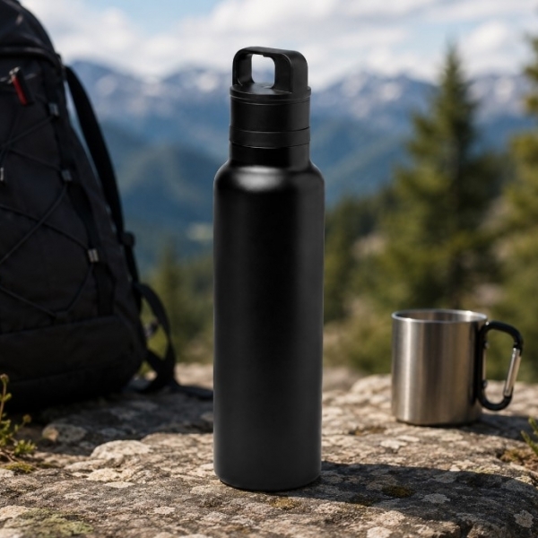 Double-Wall Thermos with Automatic Opening 750 ml
