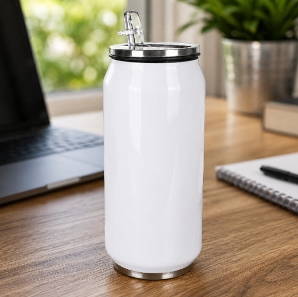 White Double-Wall Sublimation Bottle 500 ml