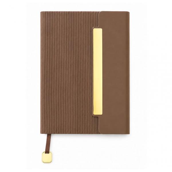 Notebook with Metal Accent in Various Colors