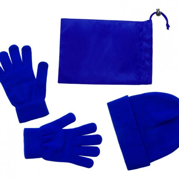 Winter Set with Hat, Gloves, and Pouch