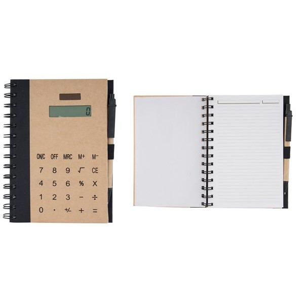 Eco Notebook with Calculator and Planner