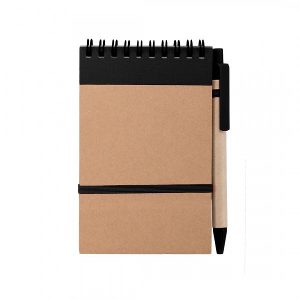 Eco Notebook with Pen and Elastic Band