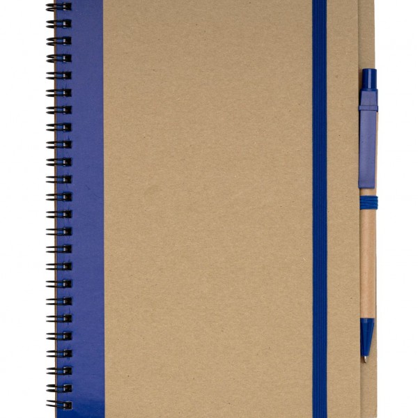 Eco A5 Notebook with Hard Cover and Pen