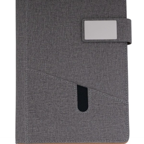 A5 Organizer with Textile Cover and Magnetic Closure