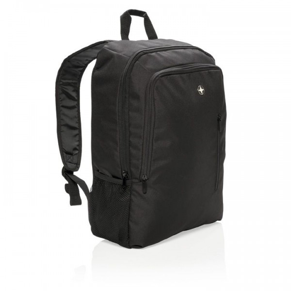 Laptop backpack up to 17" with bottle pocket | Swiss Peak