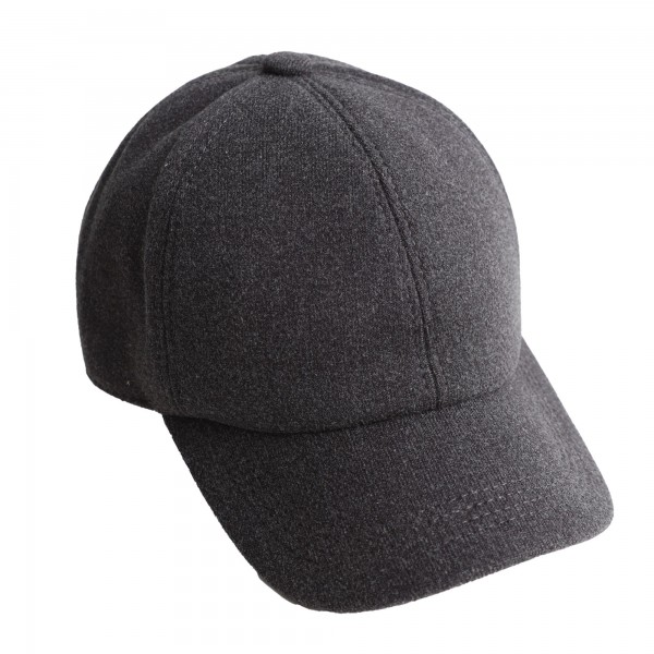 Wool Winter Cap with Peak