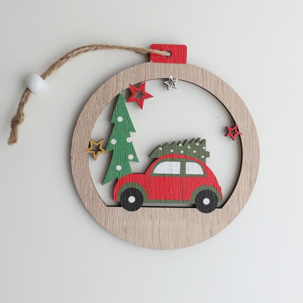 Wooden Christmas Tree Decorations